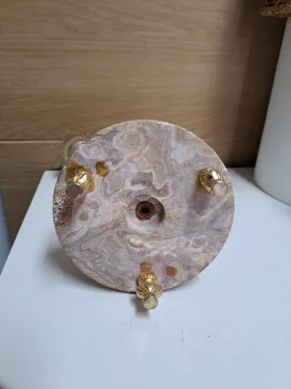 Candelabro Bronce y Mármol