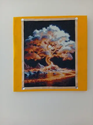 Cuadro de diamantes árbol mágico