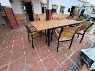 Mesa de jardín Panthera + 6 sillas