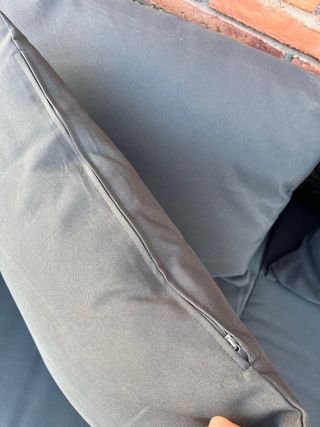 Sofá modular exterior 4 piezas con cojines