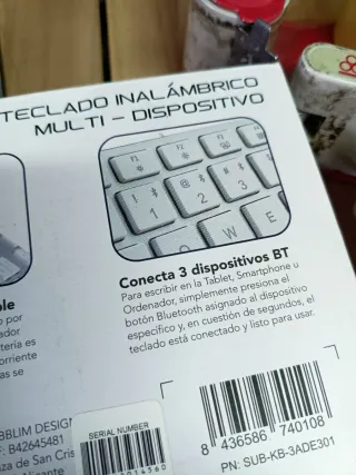 SUBBLIM Teclado Wireless Bluetooth Aluminio