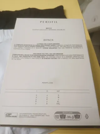 Boxer uomo parigamba Perofil 2 pezzi