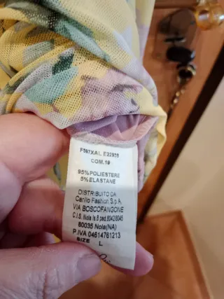 Abito lungo Lizalu giallo taglia L