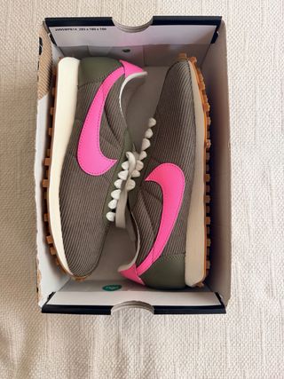 Nike LD1000 Kaki/Rosa Talla 38.5 Nuevas