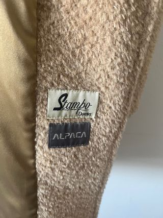 Abrigo mujer beige