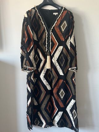 Abrigo mujer beige