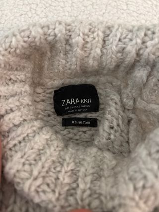 Jersey de punto grueso beige/gris