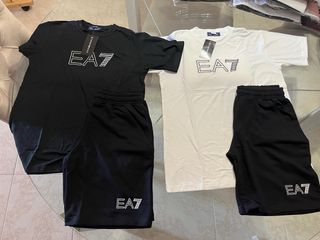 Conjunto EA7 bordado negro NUEVO