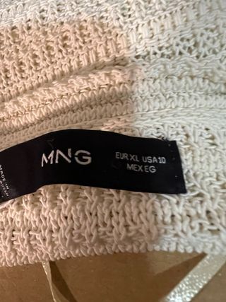 Vestido crochet cuello halter blanco