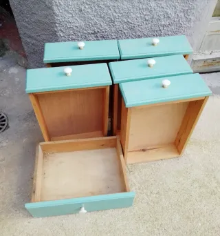 Mueble de cocina madera y metal