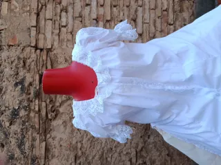 Camisa Huertana Blanca, largo especial