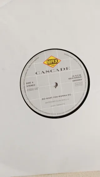 Cascade - Do What You Wanna Do 12" 1992 VG++/NM