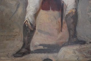 José Villegas - Óleo firmado - Roma, 1892