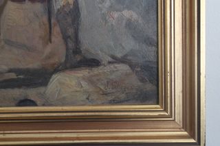 José Villegas - Óleo firmado - Roma, 1892