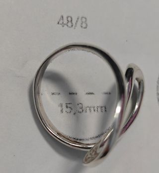 Anillo plata 925 diseño abstracto. 051-01-00600