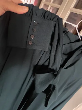Vestido Massimo Dutti verde talla L