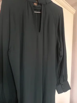 Vestido Massimo Dutti verde talla L