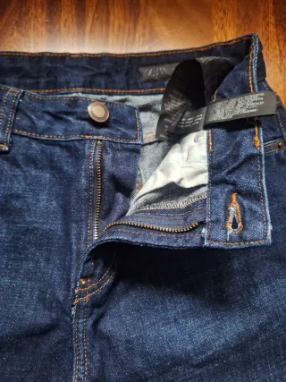 Pantalón vaquero azul zara T 34