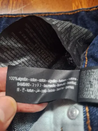 Pantalón vaquero azul zara T 34