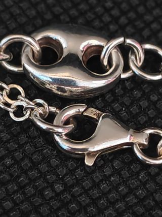 Pulsera plata 925 eslabon mixto 051-05-00601