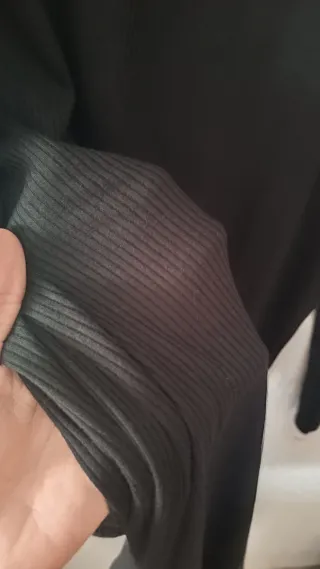 Vestido H&M Negro Manga Larga
