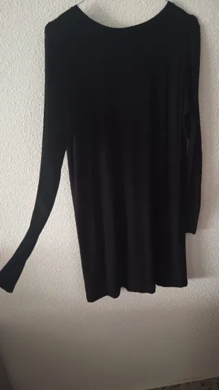 Vestido H&M Negro Manga Larga