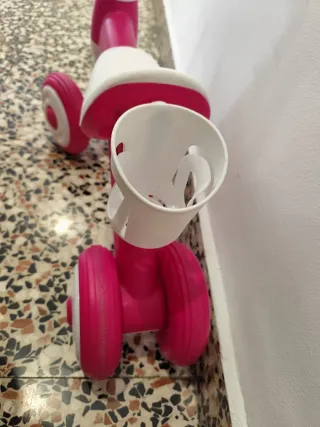 Moto correpasillos bebé rosa