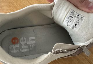 Zapatillas Refresh Crema Talla 40.