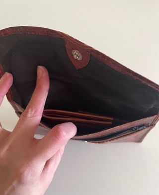 Cartera monedero piel con sol nueva sin usar