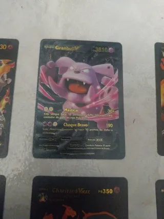 Cartas Pokémon Charizard, Pikachu, Gengar