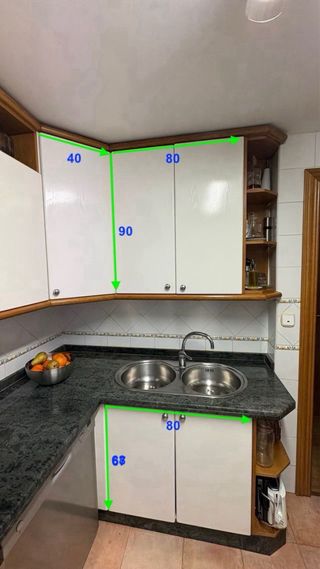 Muebles de cocina completa.