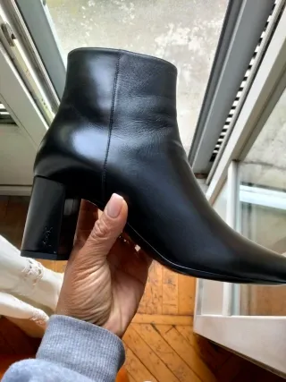 Stivali Saint Laurent neri donna originale