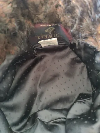 Gorro mujer imitación pelo sintético marrón