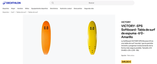 Tabla de surf Victory 6'0