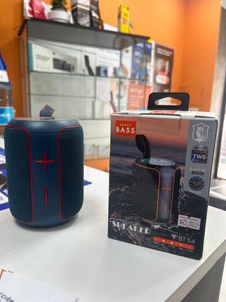 Altavoz Heavy Bass Portátil Azul/Rojo
