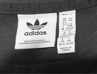 Top deportivo Adidas Originals negro T.XS