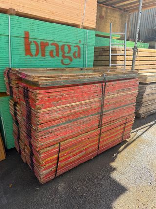 Tableros de encofrar tricapa usados