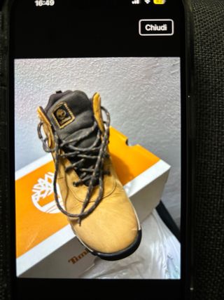 Scarpe Timberland Arancioni e Bianche