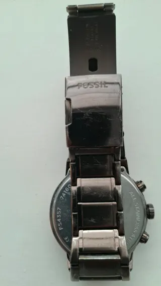 Reloj Fossil Unisex Marrón y Gris