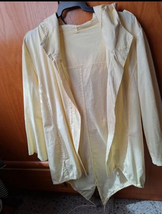 Sobrecamisa de algodón amarillo claro