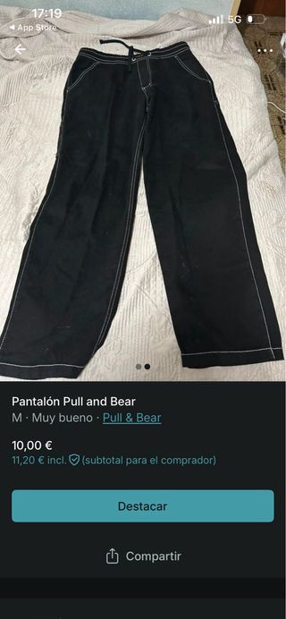 Pantalón cargo Pull&Bear W34