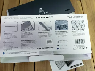 SUBBLIM Teclado Advance Compact Aluminio GrisNegro