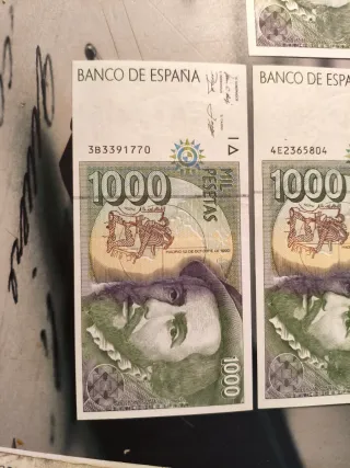 Billetes 1000 Pesetas España Antiguos (5 Unidades)