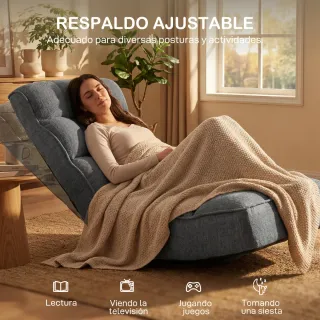 Silla de Suelo Plegable Giratoria