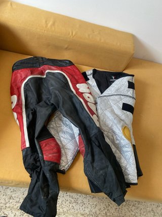 Chaqueta Dainese Moto Negra y Plateada