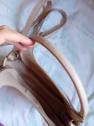 Bolso estilo Prada Beige y Negro