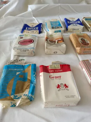 Colección 12 cajetillas cigarrillos vintage vacías