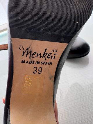 Zapatos de tacón negros para flamenca