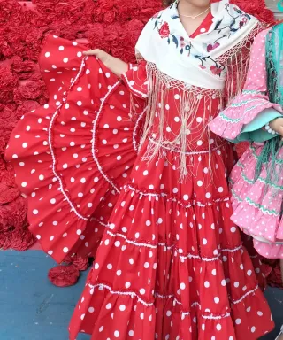 Traje de flamenca de niña Maricruz talla 6