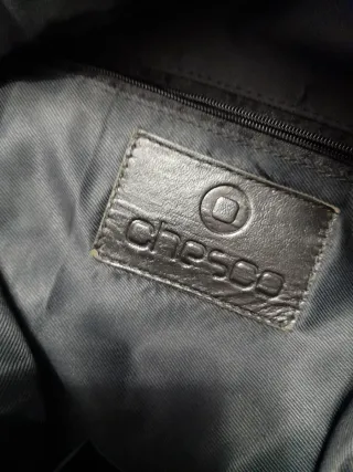 Bolso de piel con pelo